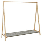 Vidaxl clothes rack with shelves 106x34x102 cm bamboo