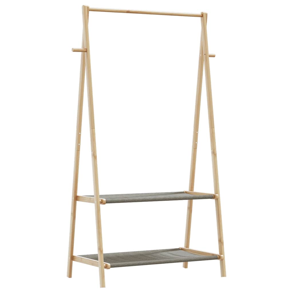 Vidaxl Kleeder Rack mat Regaler 96x45.5x150,5 cm Bambus