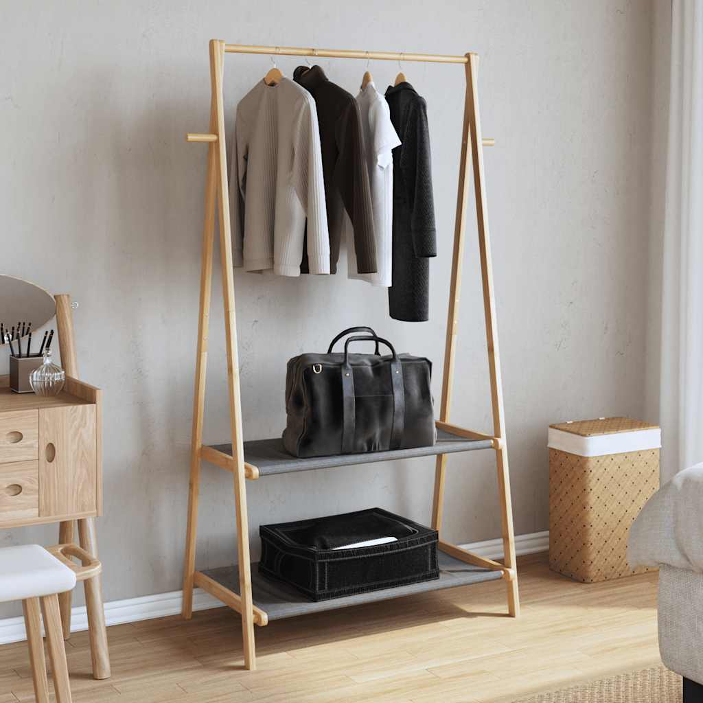 Vidaxl Kleeder Rack mat Regaler 96x45.5x150,5 cm Bambus