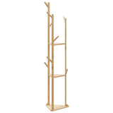 Vidaxl Mantel Rack mat Haken a Regaler 39x33x16 cm Bambus