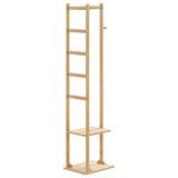 Vidaxl Mantel Rack mat Haken a Regaler 38,5x303156 cm Bamboo