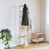 Vidaxl Mantel Rack mat Haken a Regaler 38,5x303156 cm Bamboo