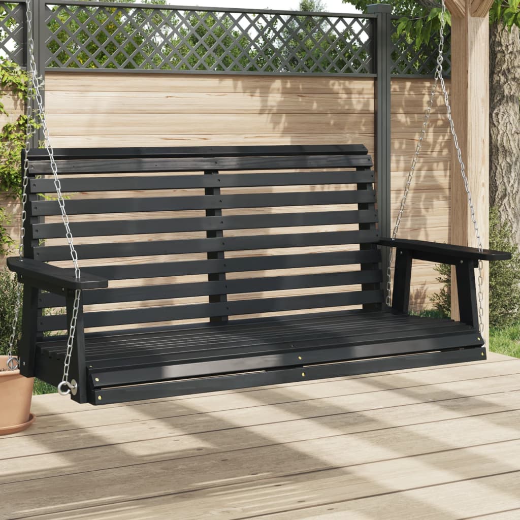 Vidaxl Garden Swing Banc avec colliers métalliques