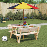 Vidaxl Parasol for children with wooden pole Ø120x140 cm