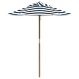 Vidaxl Parasol per bambini con palo in legno Ø120x140 cm