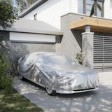 VidaXL Autohoes for Sedan with spreads m peva silver colored