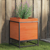 Vidaxl Planning Box 40x40x50 cm Solid fyrretræbrun