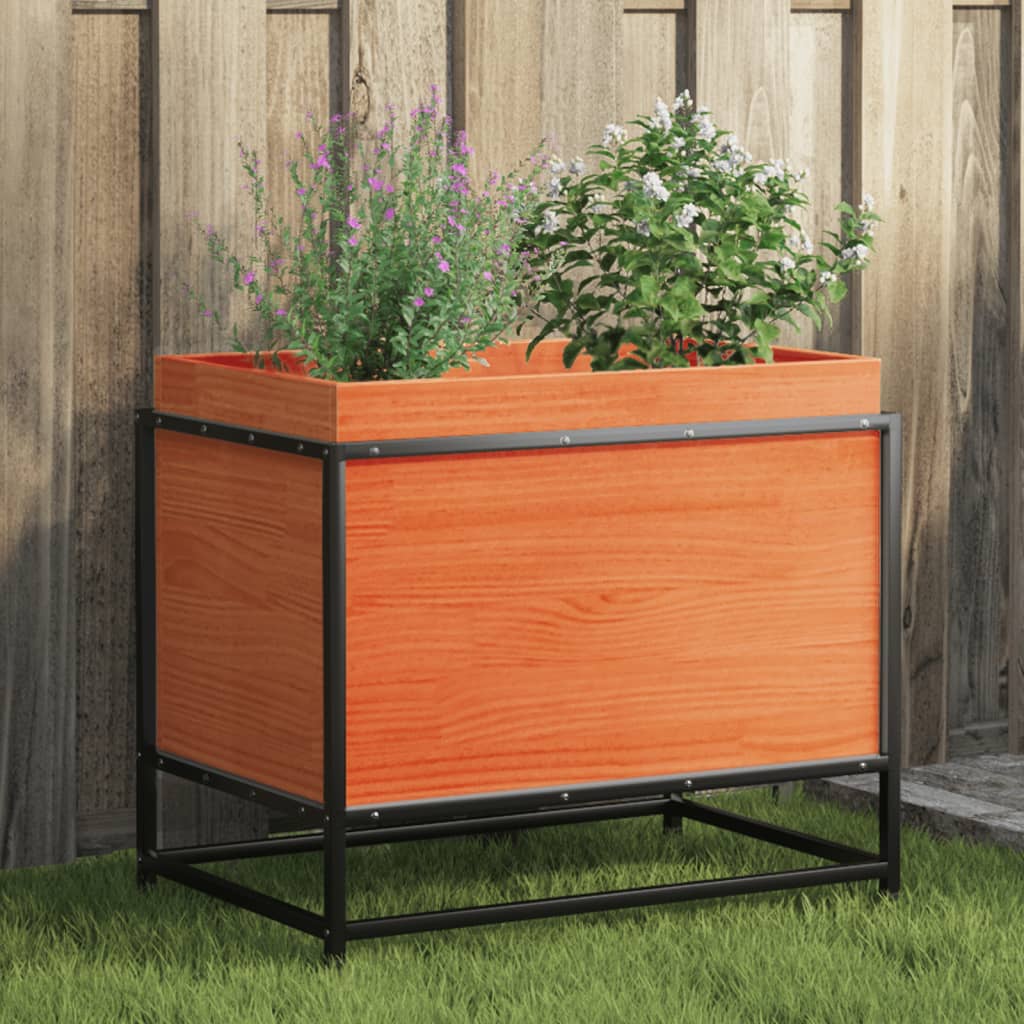 Plánovací box Vidaxl 60x40x50 cm pevná borovice promývá hnědá