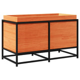 Vidaxl Planning Box 80x40x50 cm Solid fyrretræbrun