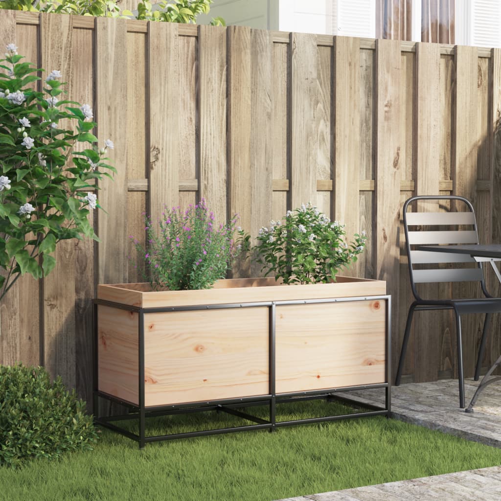 Vidaxl Planning Box 100x40x50 cm solid fyrretræ