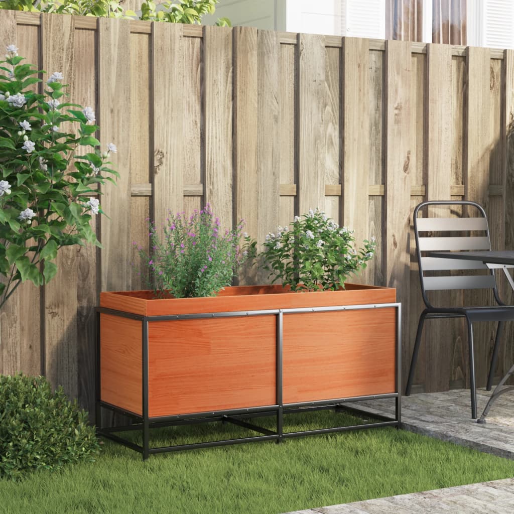 Plánovací box Vidaxl 100x40x50 cm pevná borovice promývá hnědá