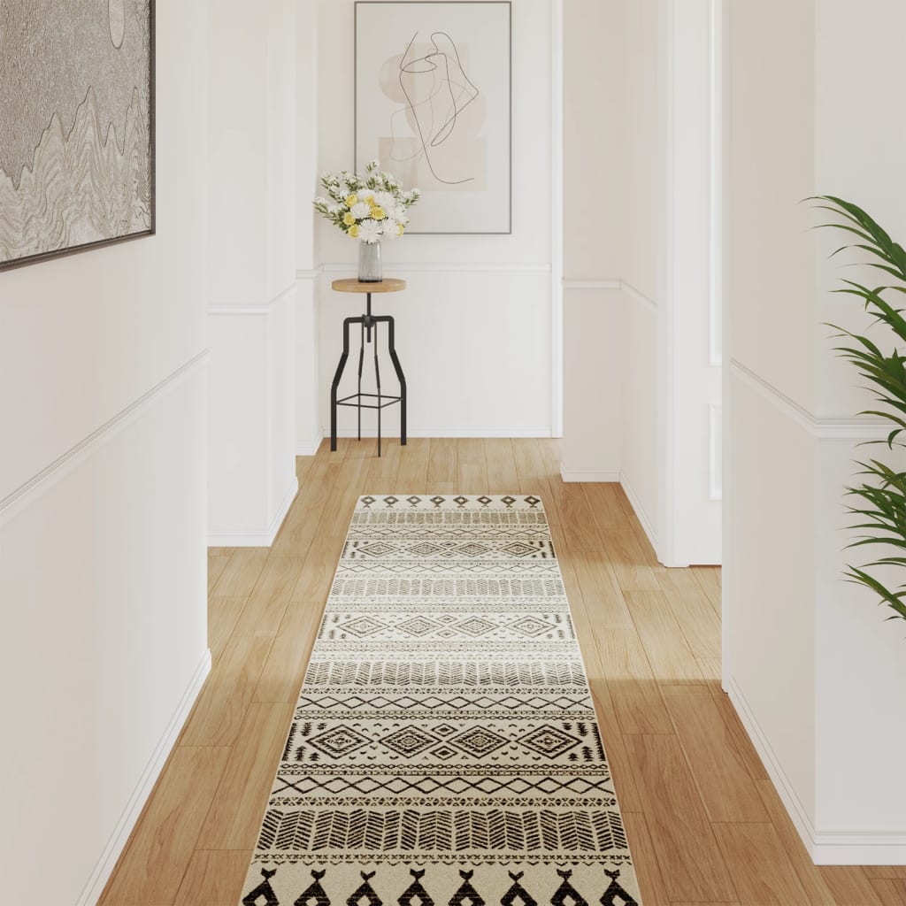 Vidaxl Rug fir bannen baussenzege Low -pole 80x300 cm Multi -Colored