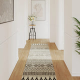 Vidaxl Rug fir bannen baussenzege Low -pole 80x300 cm Multi -Colored