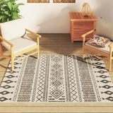 Vidaxl Rug fir bannen baussenzege Low -pole 120x180 cm Multi -Colored