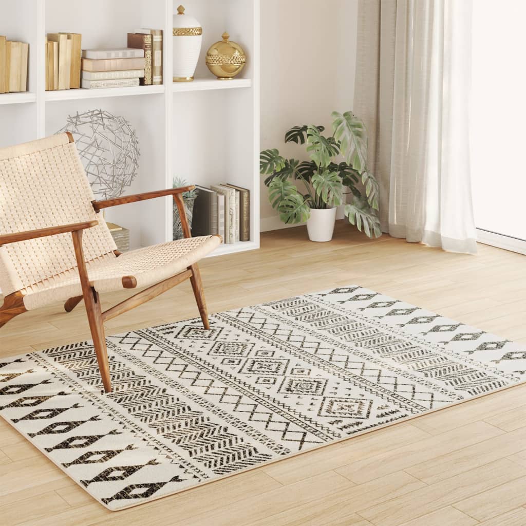 Vidaxl Rug fir bannen baussenzege Low -pole 120x180 cm Multi -Colored