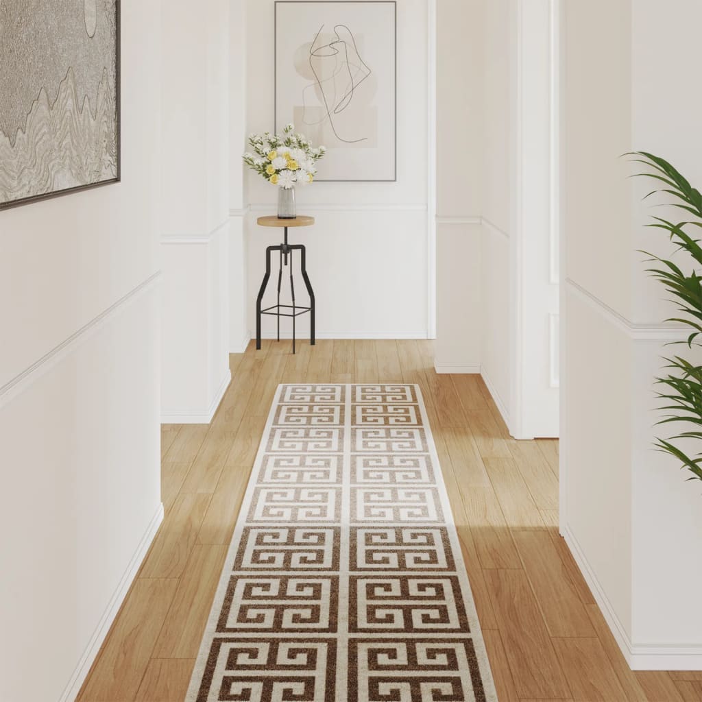 Tappeto Vidaxl per interno a basso livello -pole 80x300 cm multilorato