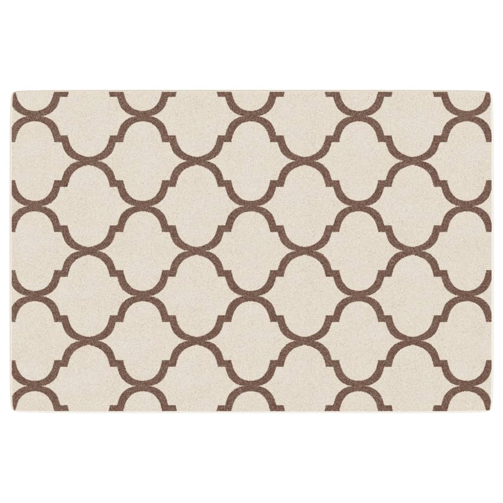 Vidaxl Rug fir bannen baussenzege Low -pole 120x180 cm Multi -Colored
