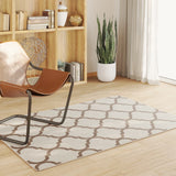 Vidaxl Rug fir bannen baussenzege Low -pole 120x180 cm Multi -Colored