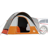 Vidaxl Autotent 4-person waterproof gray and orange
