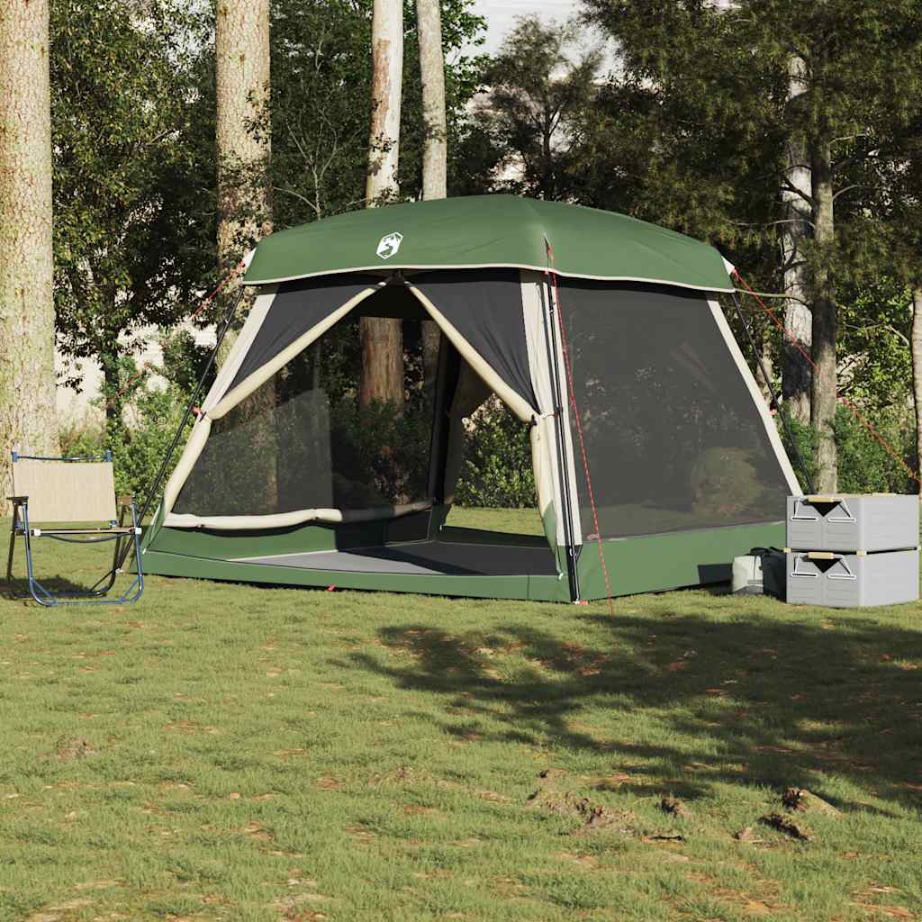 Tienda familiar VidaXL 6 personas impermeable verde