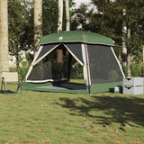 Tienda familiar VidaXL 6 personas impermeable verde