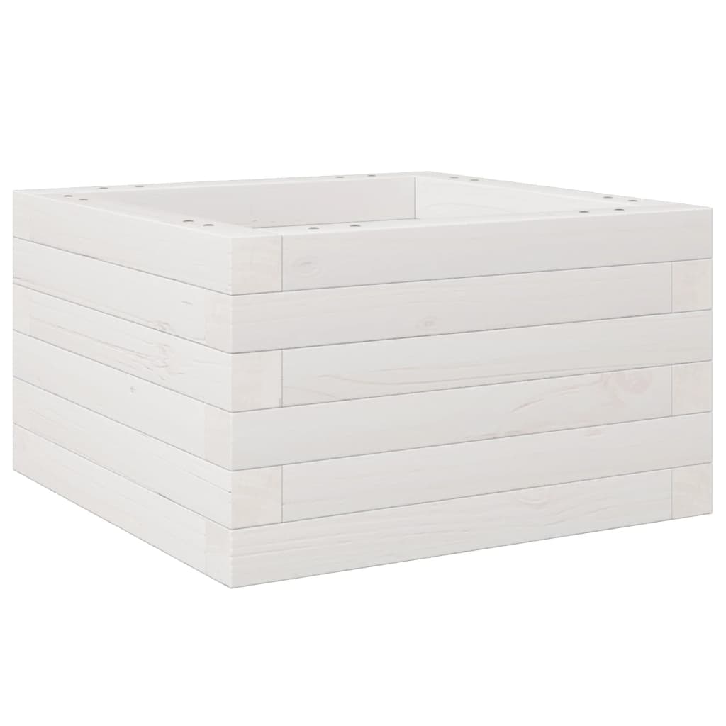 VidaXL Planning box 40x40x23 cm Solid pine white