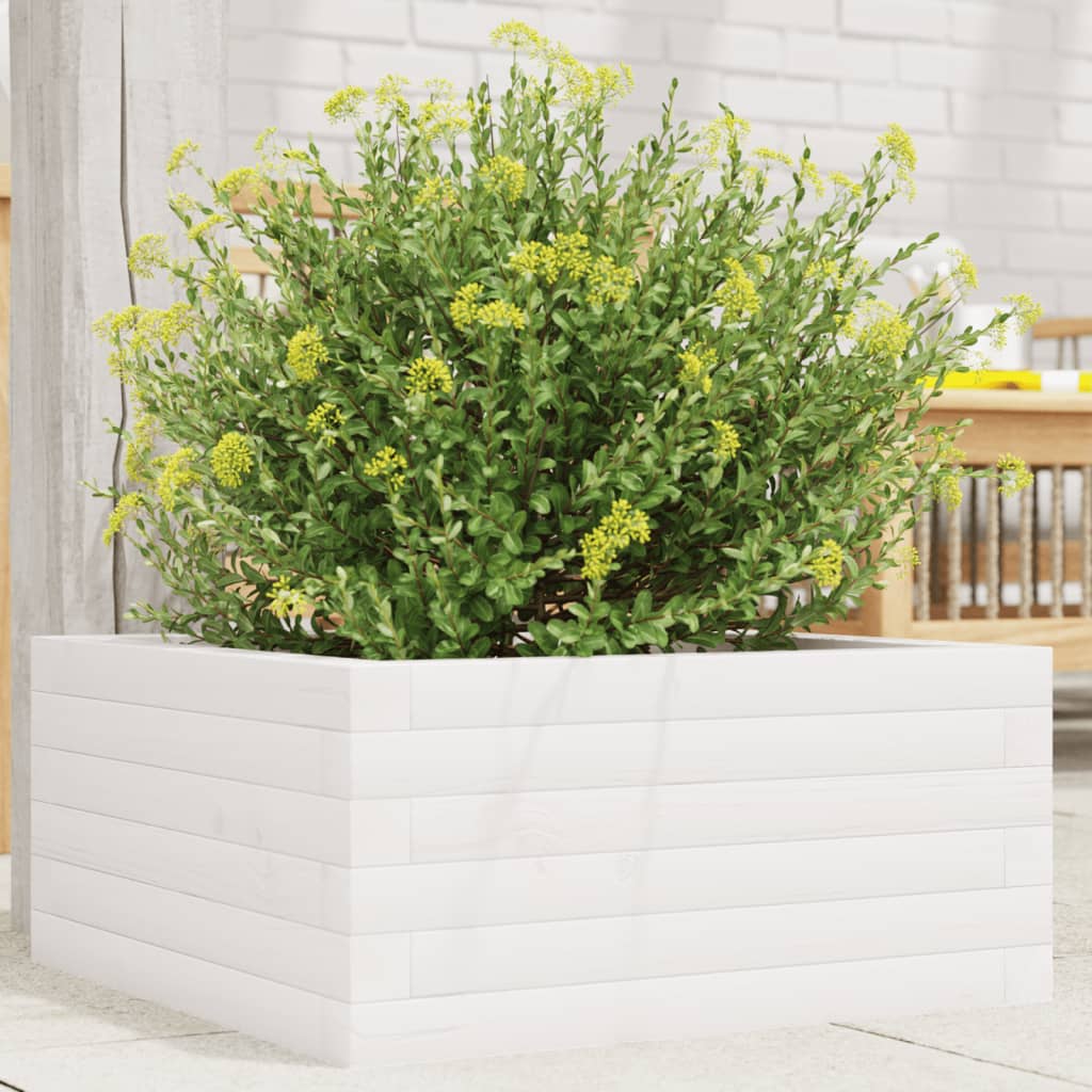 Vidaxl Planning box 50x50x23 cm Solid pine white