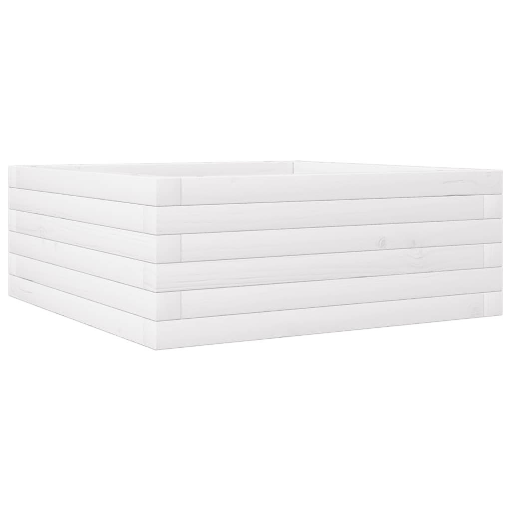 VidaXL Planning box 60x60x23 cm Solid pine white