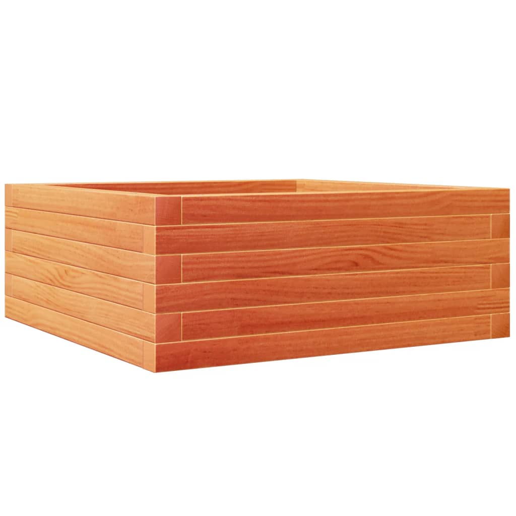 Vidaxl Planning Box 60x60x23 cm Solid fyrretræbrun