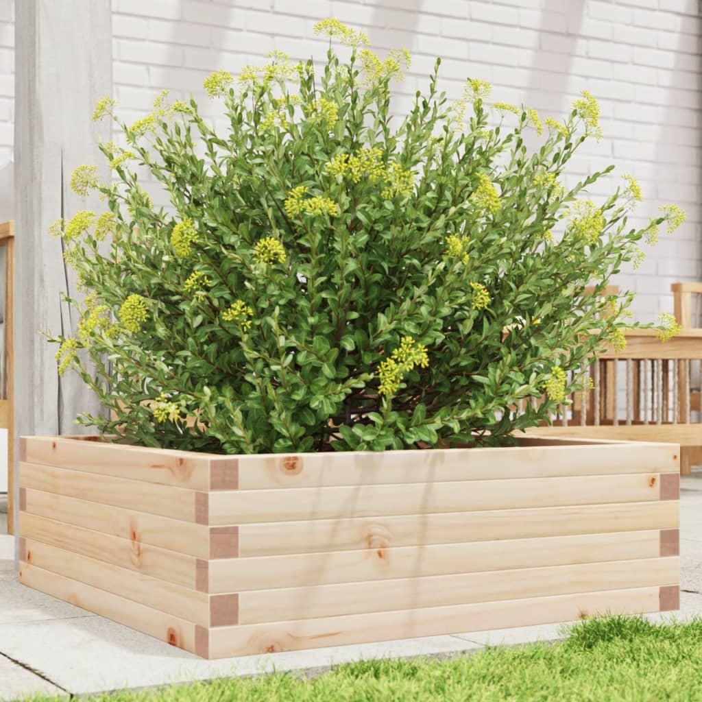 VidaXL Planning box 70x70x23 cm Solid pine