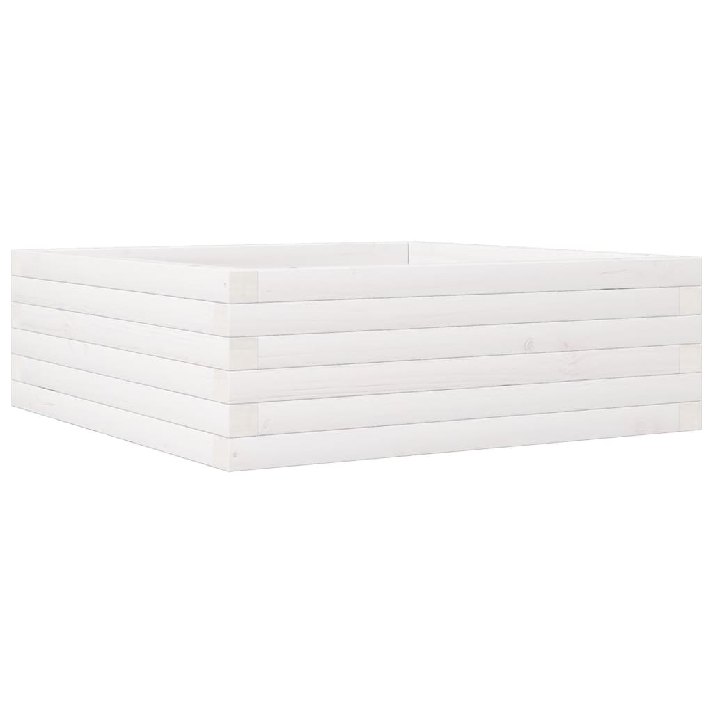 VidaXL Planning box 70x70x23 cm Solid pine white