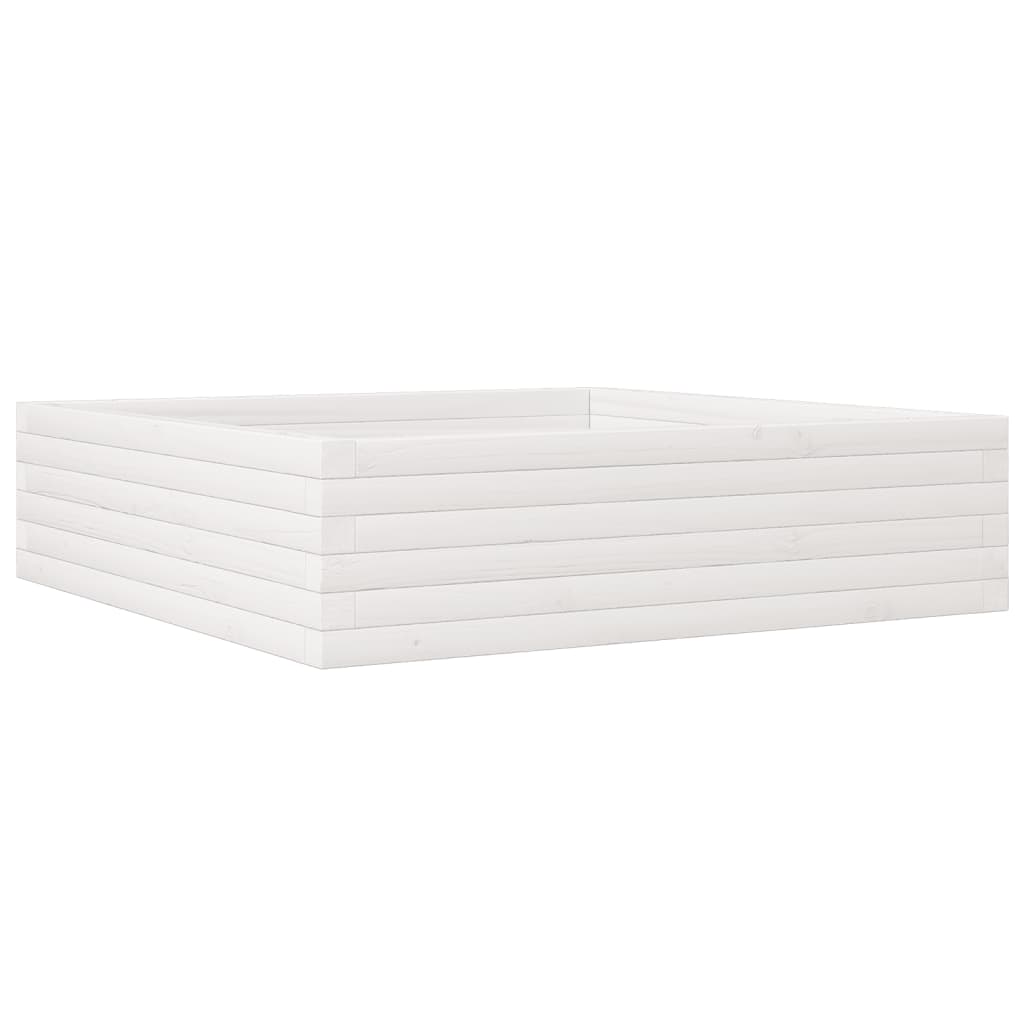 Vidaxl Planning box 90x90x23 cm Solid pine white