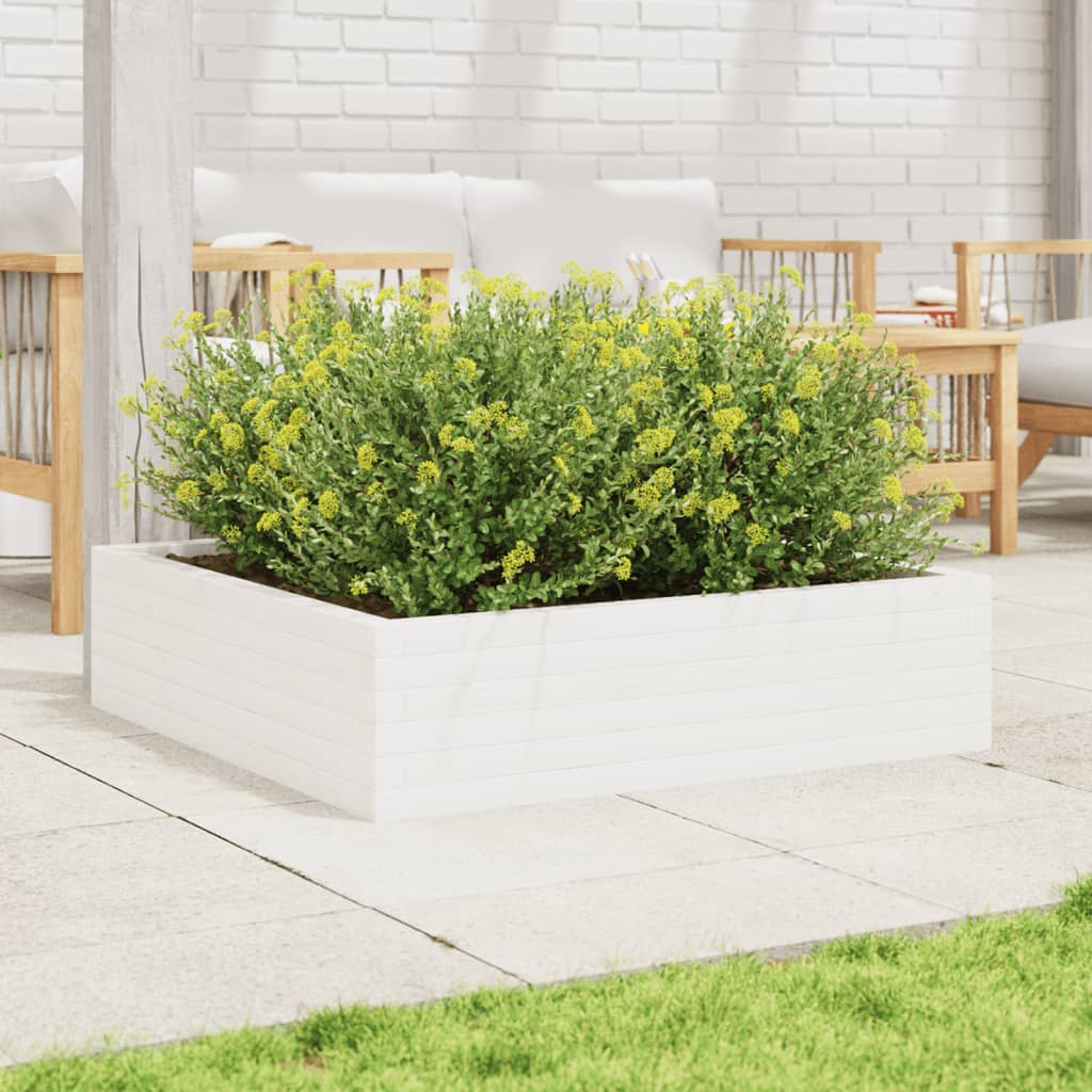 Vidaxl Planning box 90x90x23 cm Solid pine white