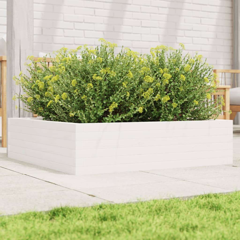 Vidaxl Planning box 90x90x23 cm Solid pine white