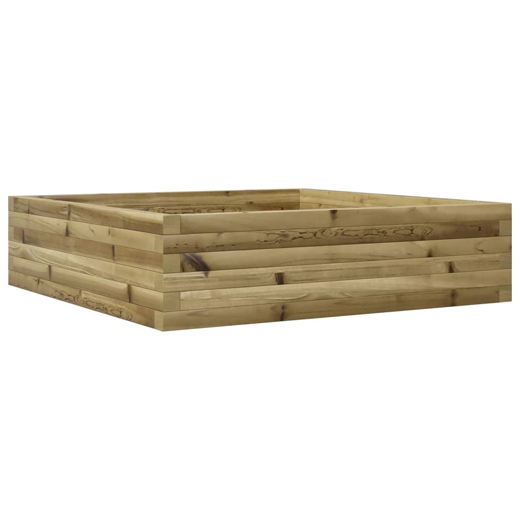 Vidaxl plangt Box 90x90x23 cm Imprägnéiert Pine