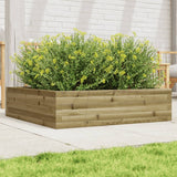 Vidaxl plangt Box 90x90x23 cm Imprägnéiert Pine