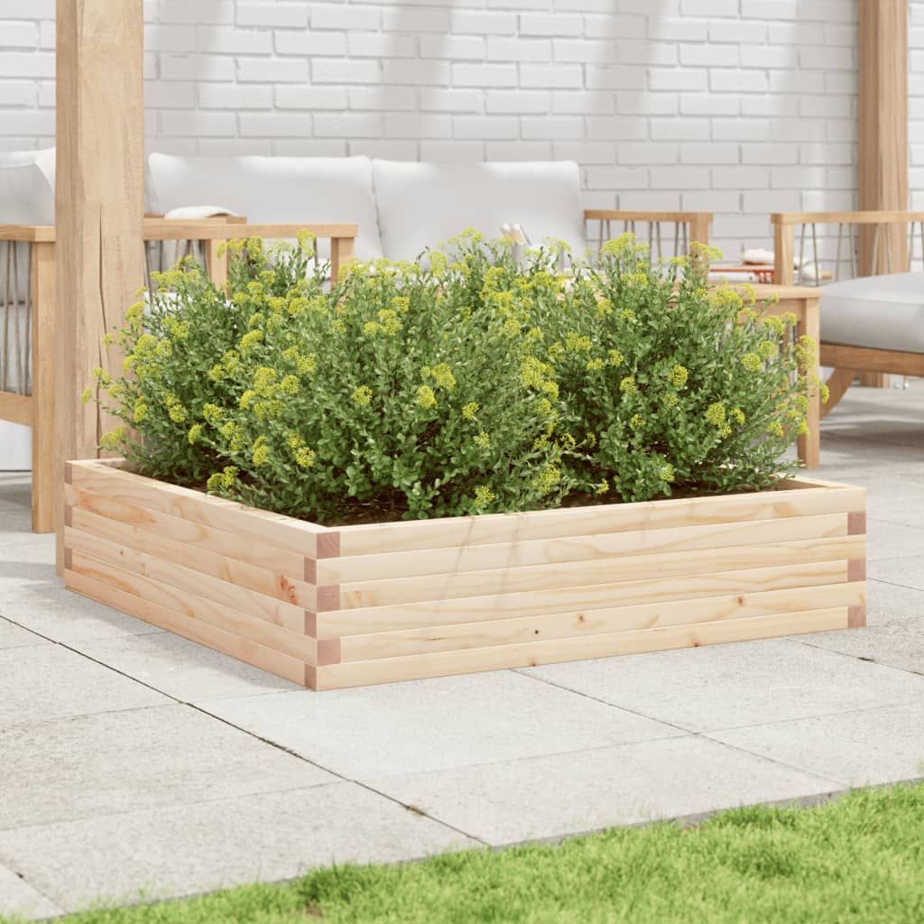 Vidaxl Planning box 100x100x23 cm Solid pine