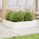 VidaXL Planning box 100x100x23 cm Solid pine white