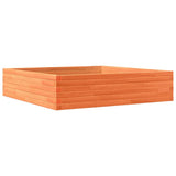 Vidaxl Planning Box 100x100x23 cm Solid fyrretræbrun