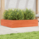 Vidaxl Planning Box 100x100x23 cm Solid fyrretræbrun