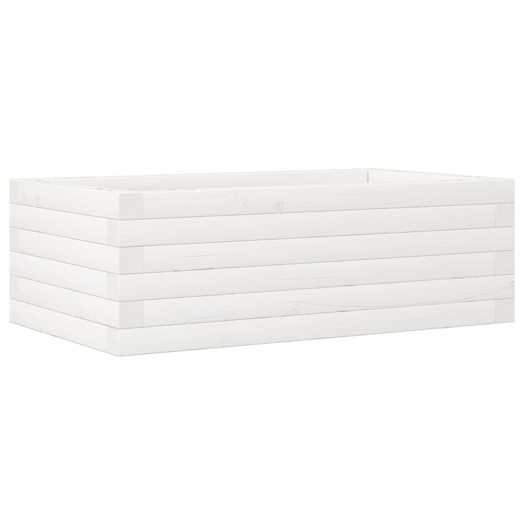 Vidaxl Planning Box 70x40x23 cm Solid Pine White