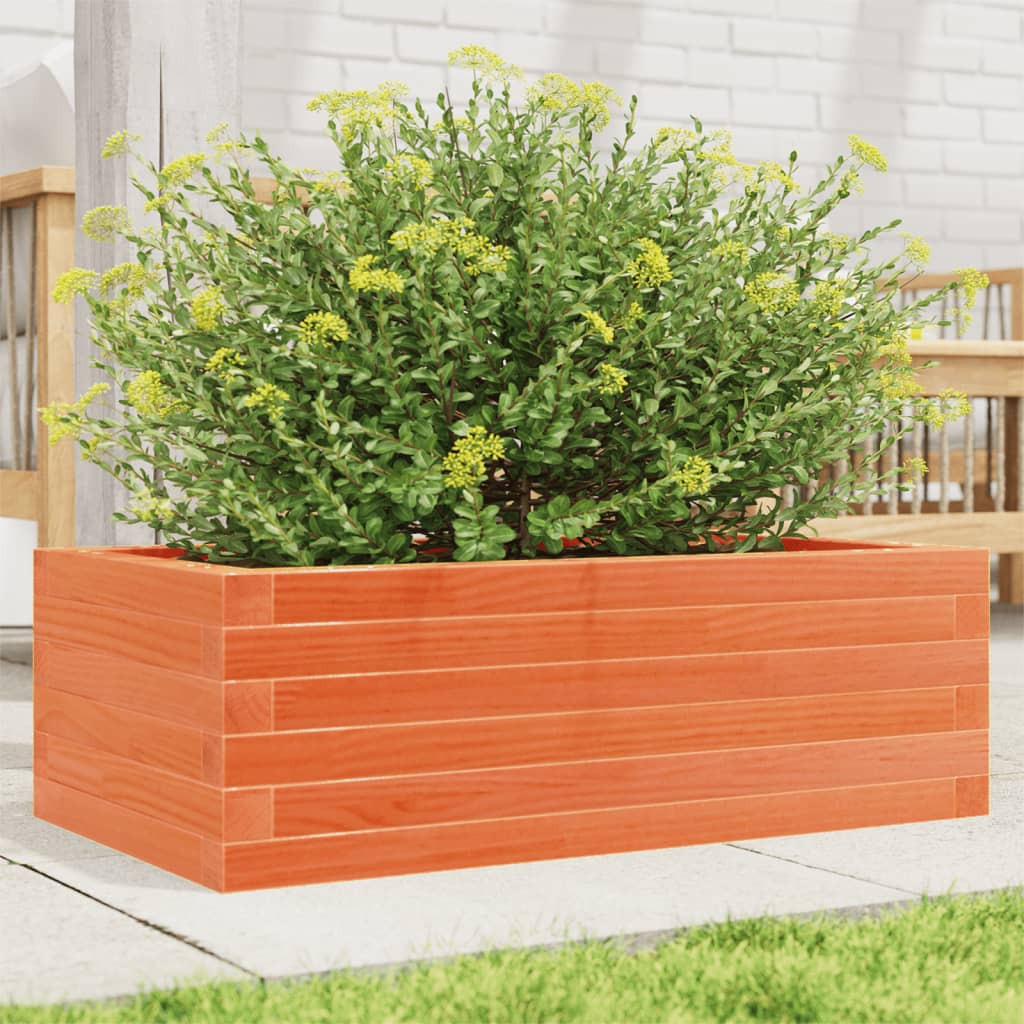 VidaXL Planning box 70x40x23 cm Solid pine wash brown
