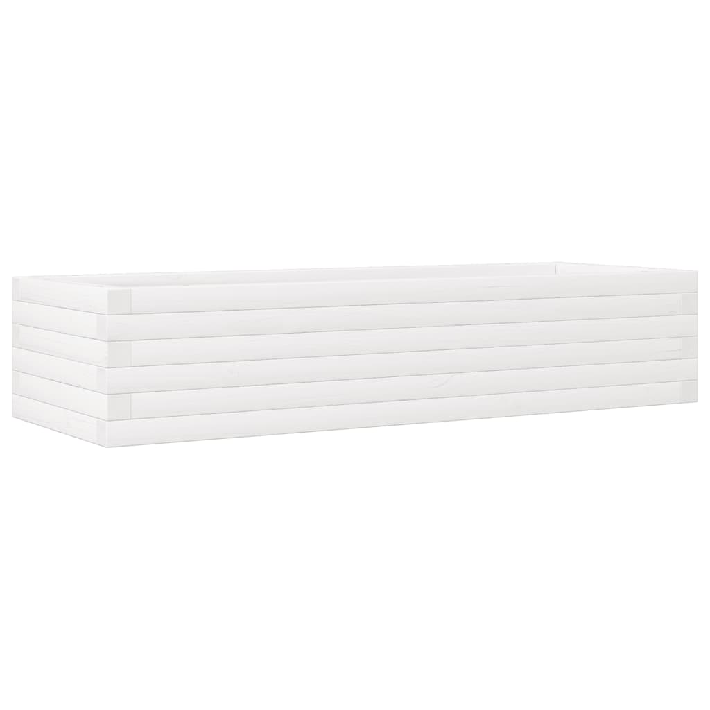 Vidaxl Planungskëscht 110x40x23 cm feste Péiere wäiss