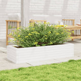 Vidaxl Planungskëscht 110x40x23 cm feste Péiere wäiss
