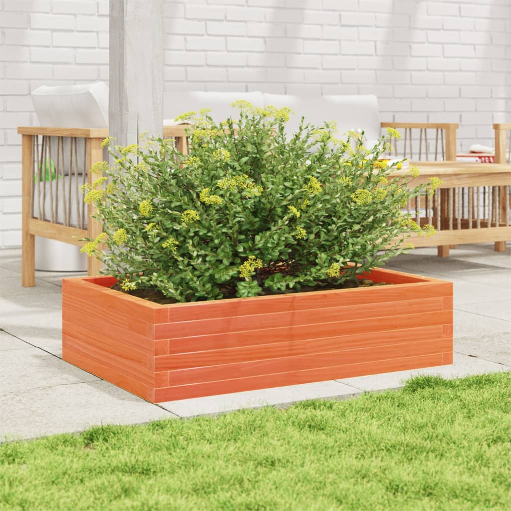 VidaXL Planning box 90x60x23 cm Solid pine wash brown