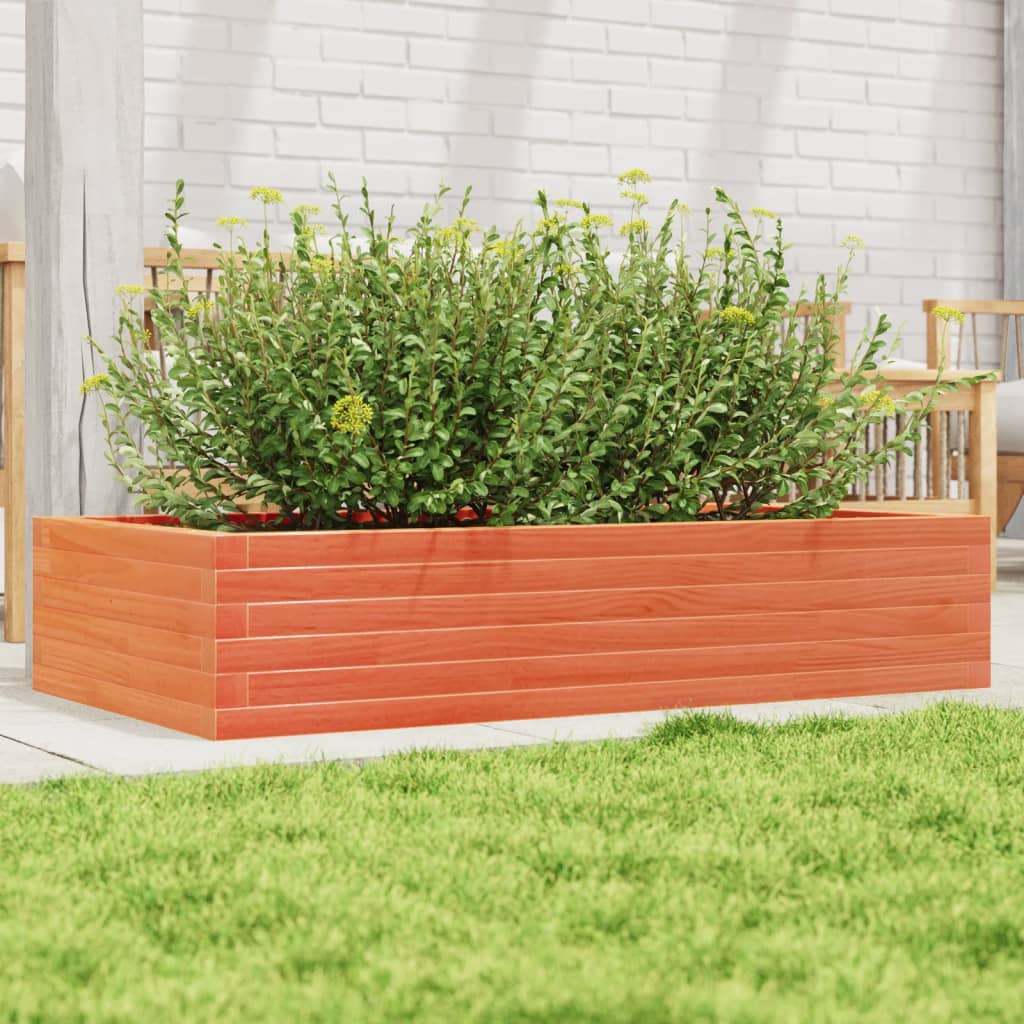 Plánovací box Vidaxl 110x60x23 cm pevná borovice promývá hnědá