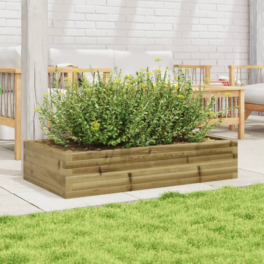 Casella di pianificazione Vidaxl 110x60x23 cm Pine impregnato