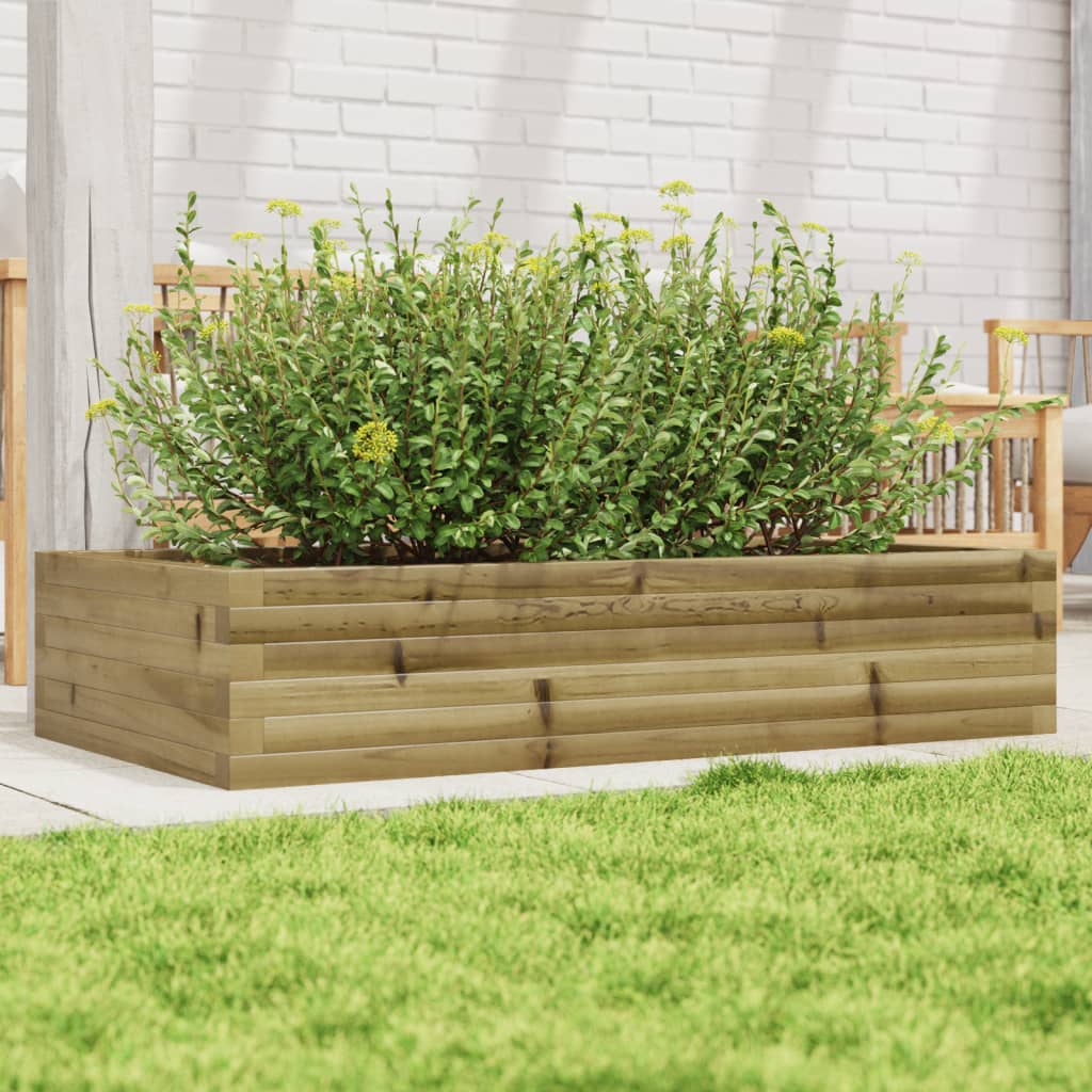 Casella di pianificazione Vidaxl 110x60x23 cm Pine impregnato