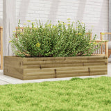Casella di pianificazione Vidaxl 110x60x23 cm Pine impregnato