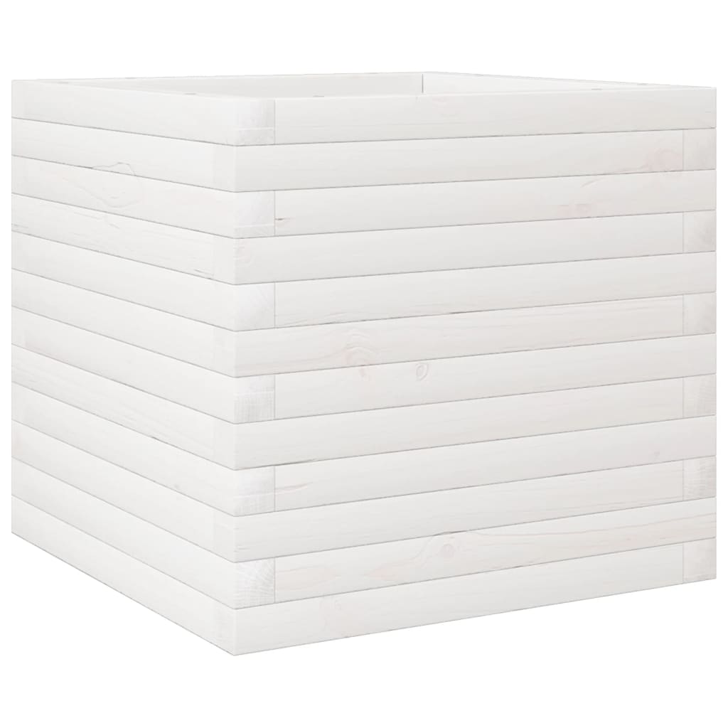 VidaXL Planning box 50x50x45.5 cm Solid pine white